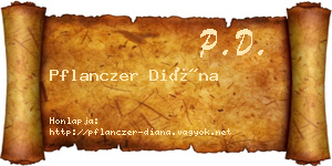 Pflanczer Diána névjegykártya